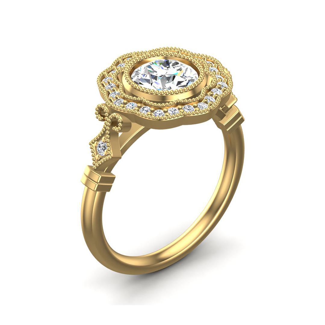 Haven Halo Engagement Ring